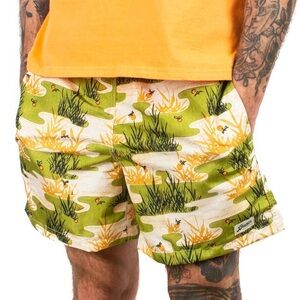 Bather The Koi Pond Men's Swim Trunks Size: Medium
